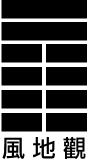 第20卦：观 风地观 巽上坤下